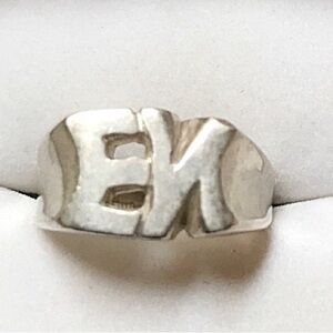🆕 Sterling Silver Initial Ring